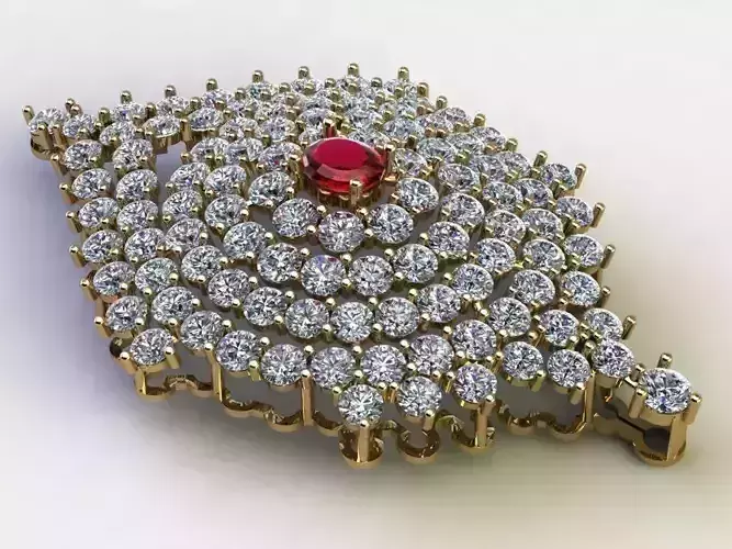 woman solitaire pendant 2020  New concept design for gem