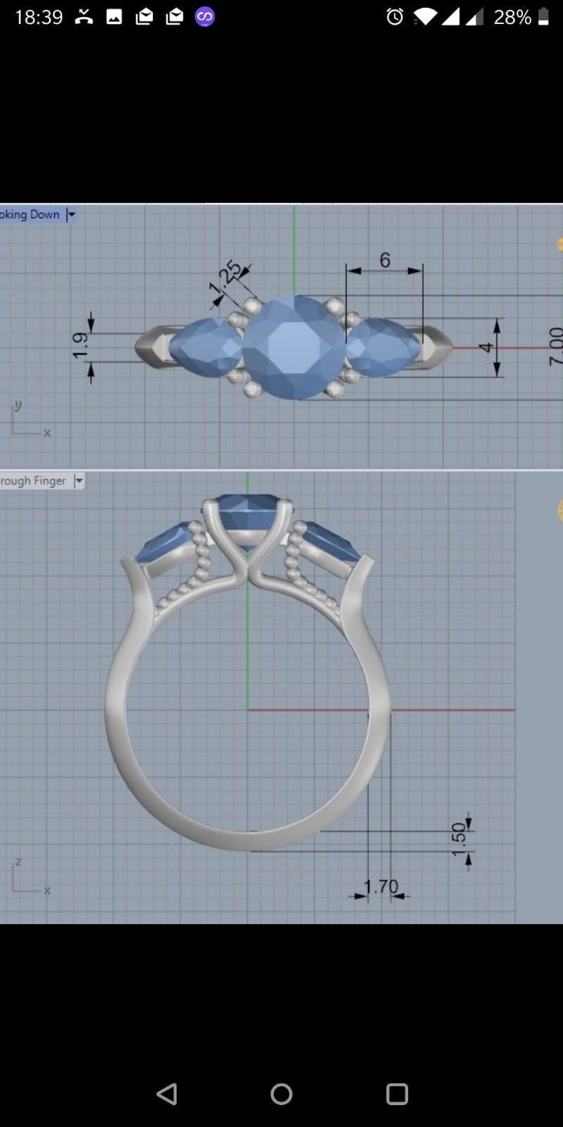 ENGAGEMENT RING 3D print model_3