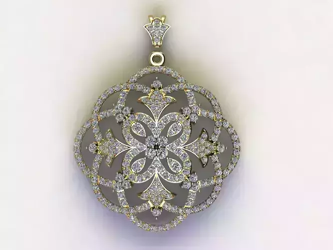 Solitaire Women pendent using gem with detail