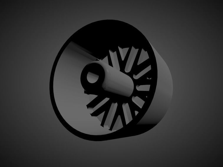 WCI SY10 rims with Brakes and tires for Hot Wheels 3D print model_1