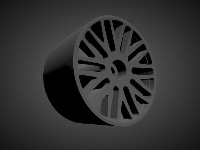 WCI SY10 rims with Brakes and tires for Hot Wheels 3D print model