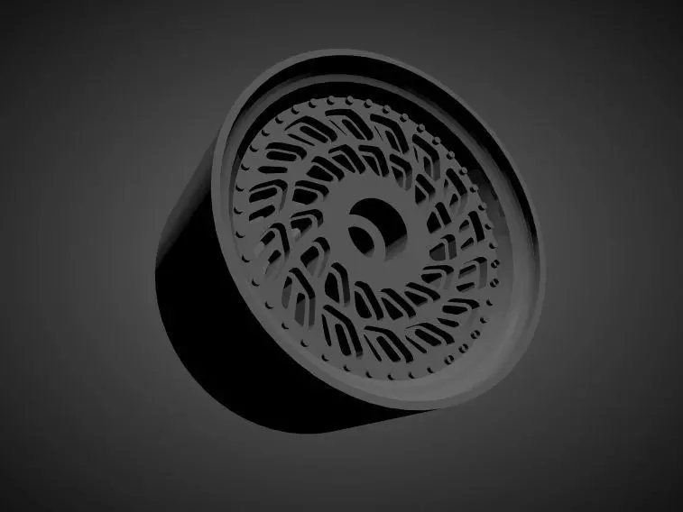 WCI LP1 rims with Brakes and tires for Hot Wheels 3D print model_0