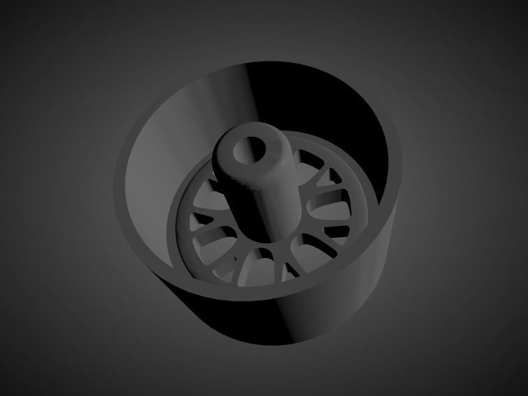 SSR Professor MS3R rims with Brakes and tires for Hot Wheels 3D print model_1