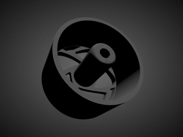 RADI8 R8S5 rims with Brakes and tires for Hot Wheels 3D print model_1