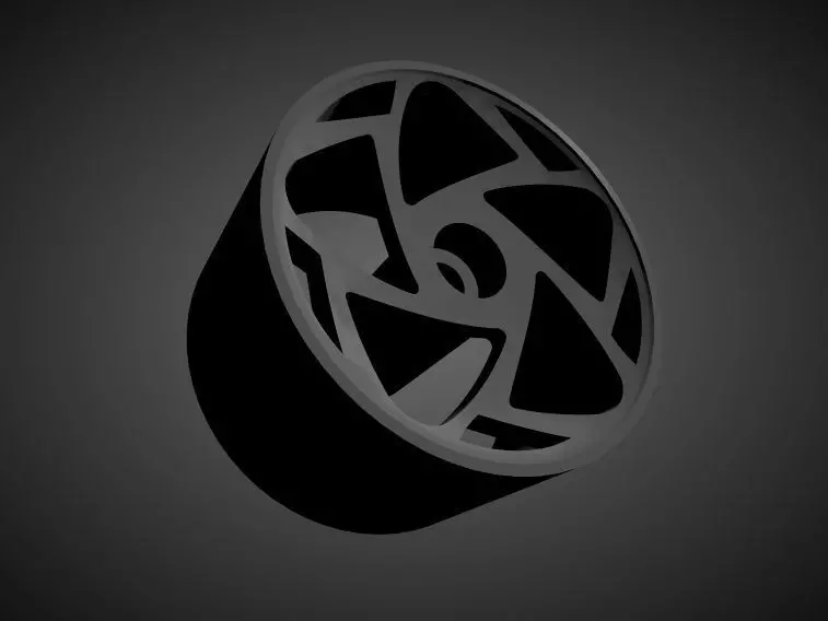 RADI8 R8S5 rims with Brakes and tires for Hot Wheels 3D print model_0