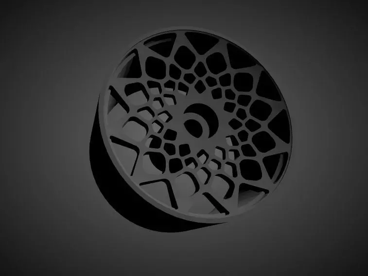 RADI8 R8B12 rims with Brakes and tires for Hot Wheels 3D print model_0