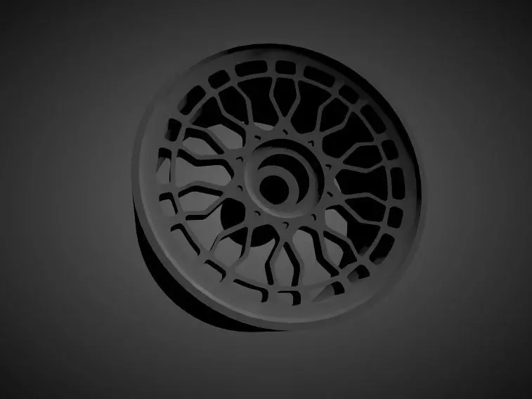 RADI8 R8A10 rims with Brakes and tires for Hot Wheels 3D print model_0