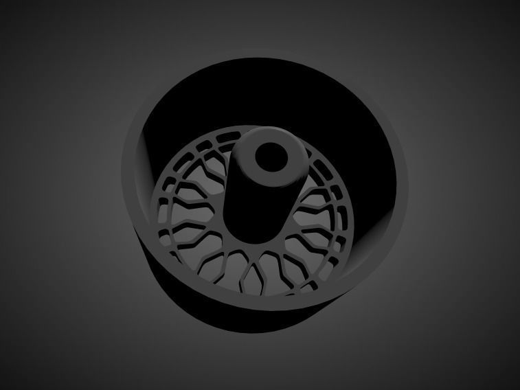 RADI8 R8A10 rims with Brakes and tires for Hot Wheels 3D print model_1