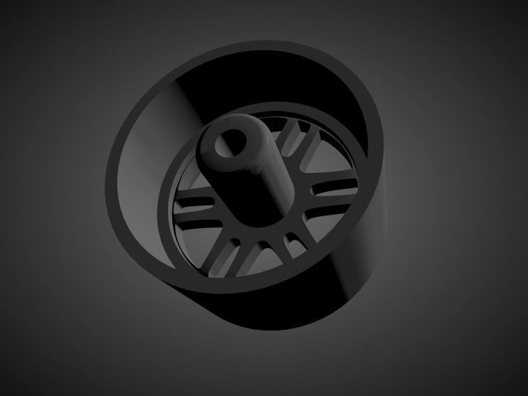 Enkei RPF1 rims with Brakes and tires for Hot Wheels 3D print model_1
