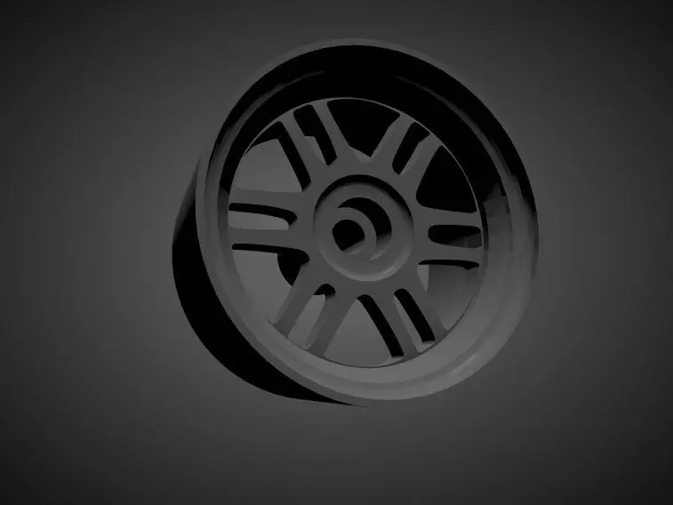 Enkei RPF1 rims with Brakes and tires for Hot Wheels 3D print model_0