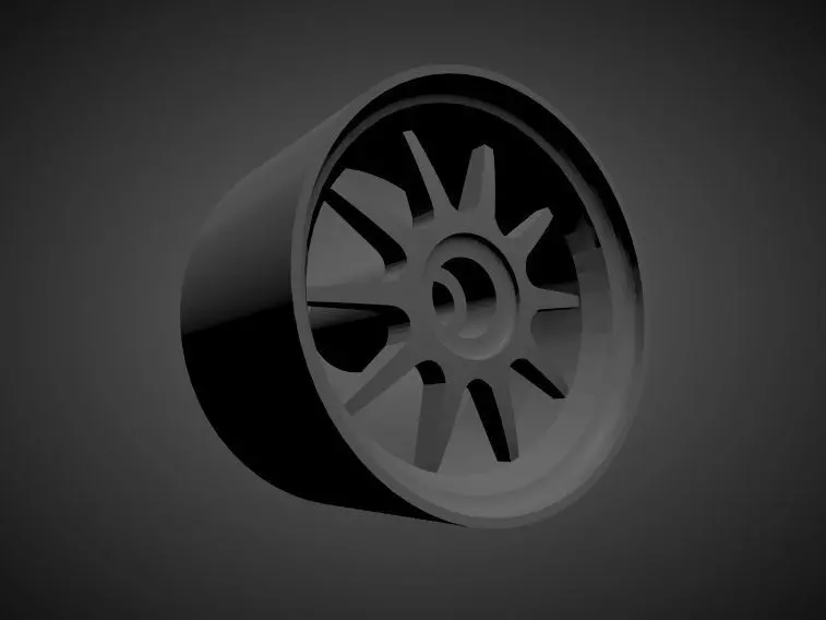 Enkei J10 rims with Brakes and tires for Hot Wheels 3D print model_0