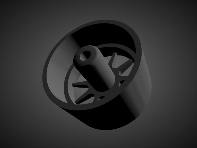 Enkei J10 rims with Brakes and tires for Hot Wheels 3D print model_1