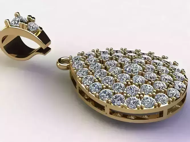 Solitaire Pendant for women concept normal design Free 3D model