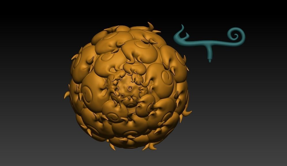 Mera Mera no Mi  One Piece Devil Fruit 3D print model_1