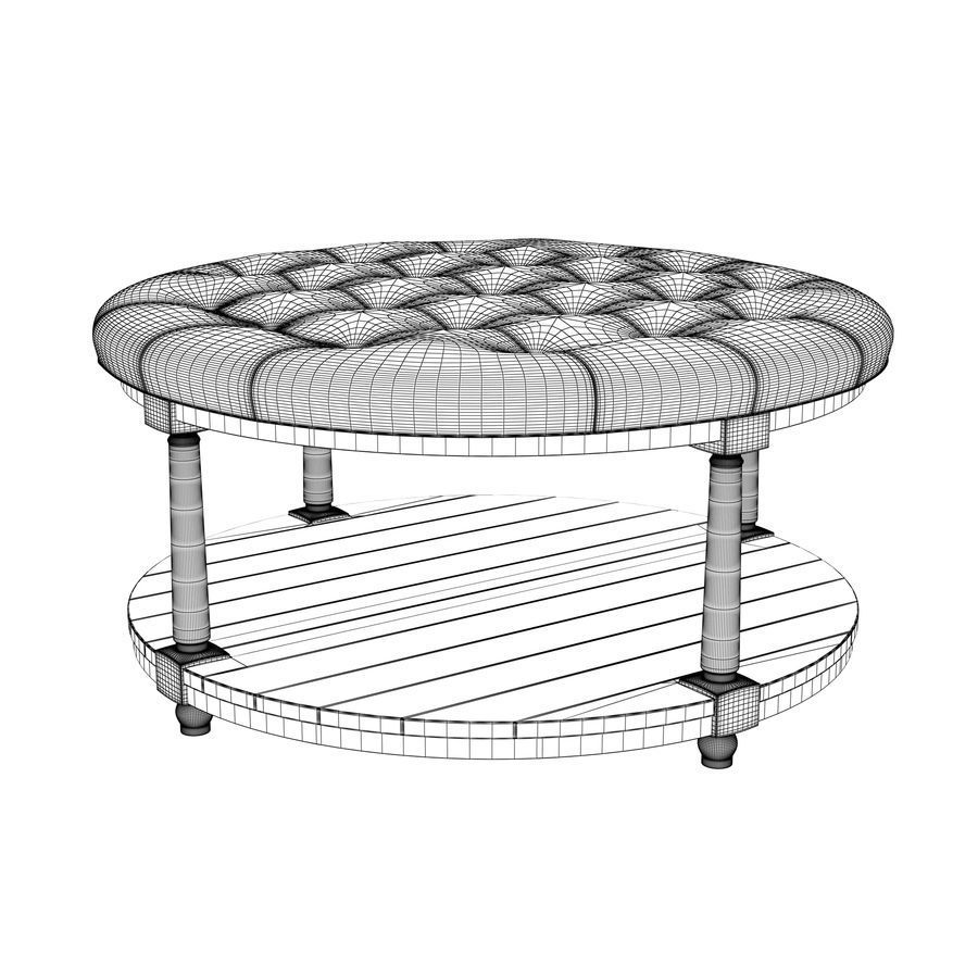 Pottery Barn Berlin Round Ottoman 3D model_2