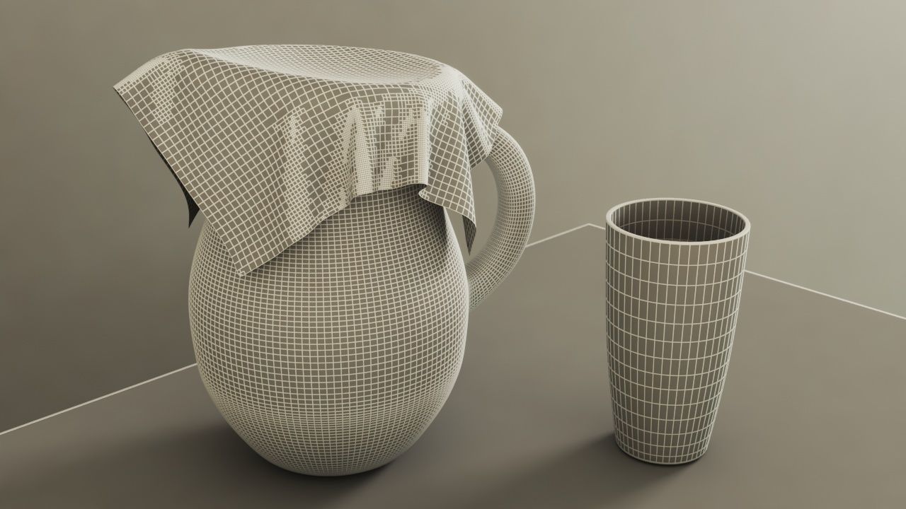Glass Jug 3D model_6