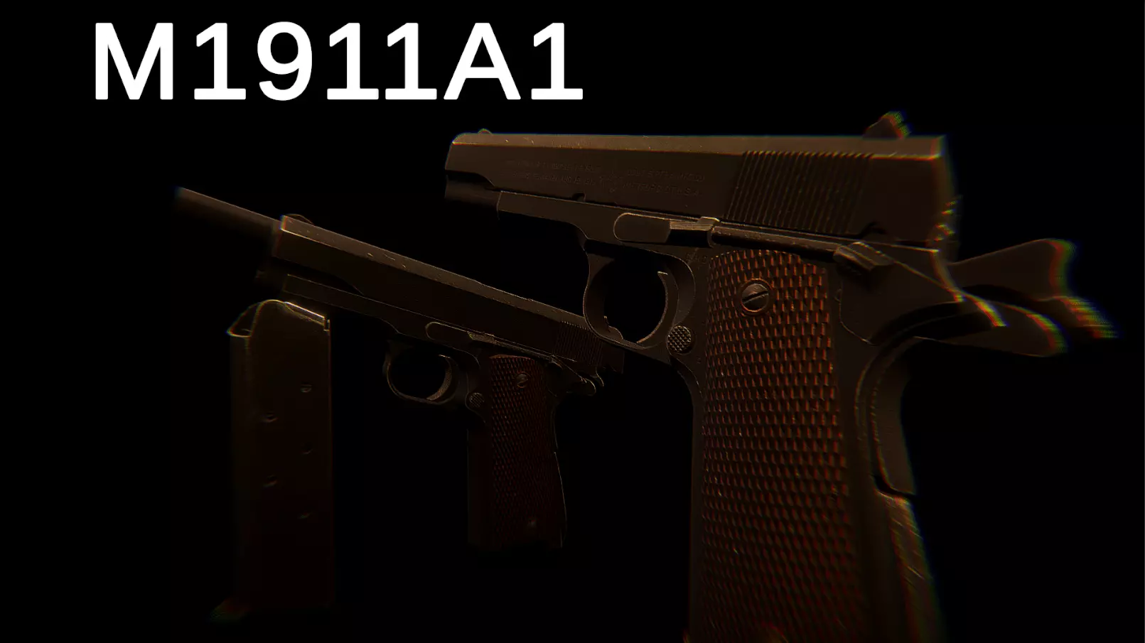 M1911A1 gun Free 3D model