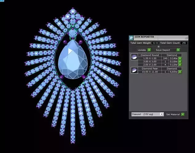 Pendent for women use natural gem in cambodia