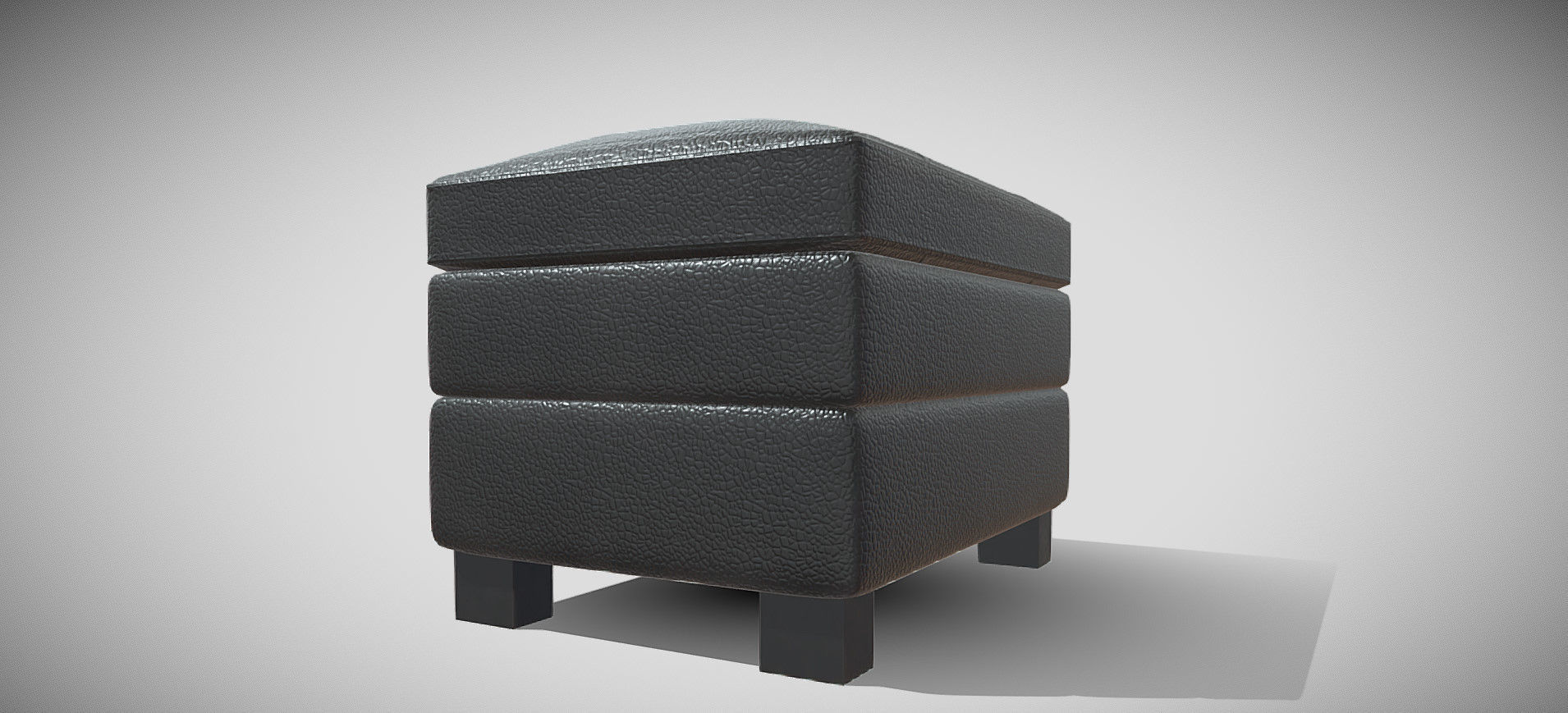 Gleason Chair Ottoman 3D model_11