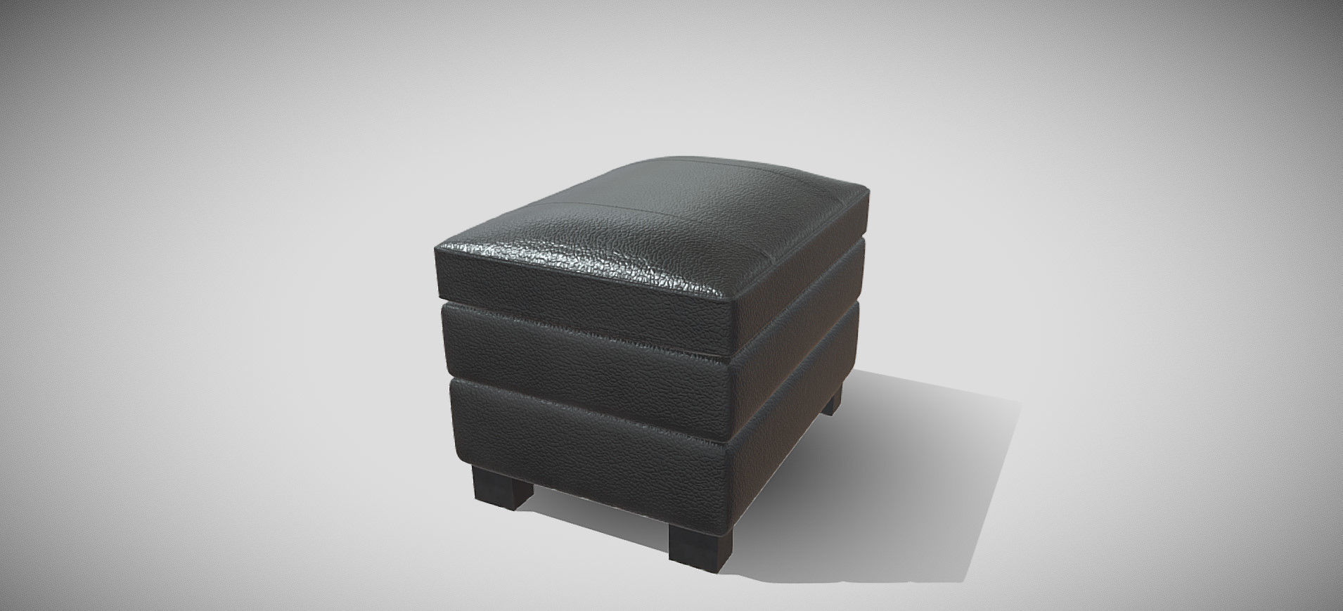 Gleason Chair Ottoman 3D model_4