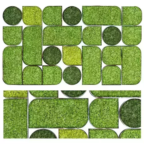 Moss wall panel 3D model