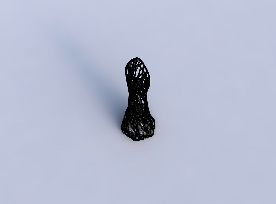 Vase twisted squeezed and 3D print model_6