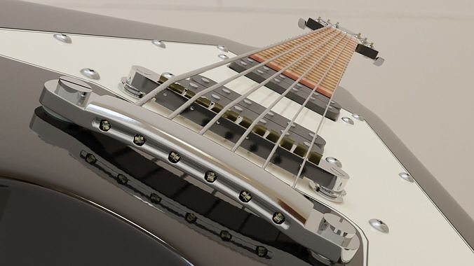 Electric guitar 3D model
