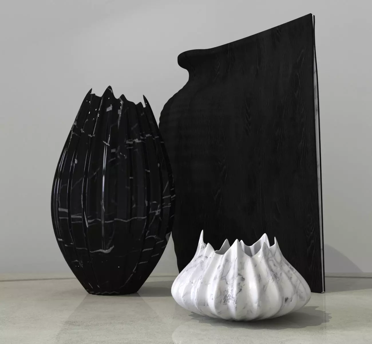 Vases by Zaha Hadid 3D model