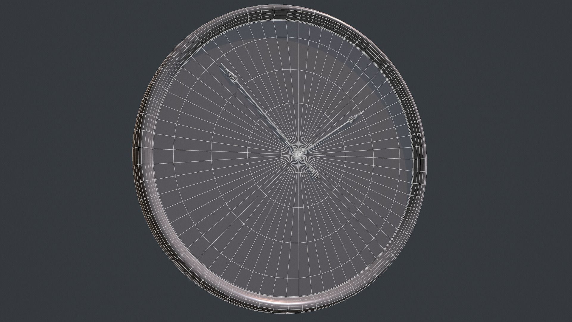 Greenwich Concrete Clock 3D model_10