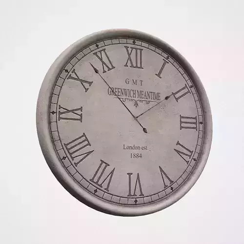 Greenwich Concrete Clock 3D model