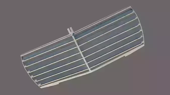 Mercedes w126 tuned front grill for 3d printing 3D print model