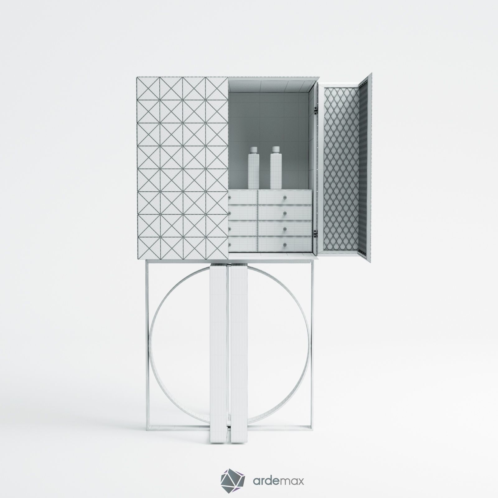 Cabinet Pixel by Boca do Lobo 3D model_12
