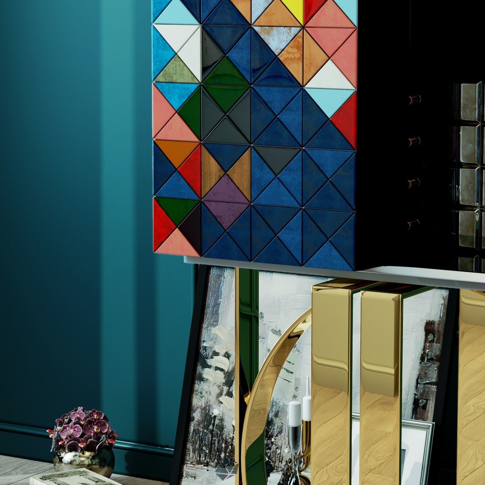 Cabinet Pixel by Boca do Lobo 3D model_3