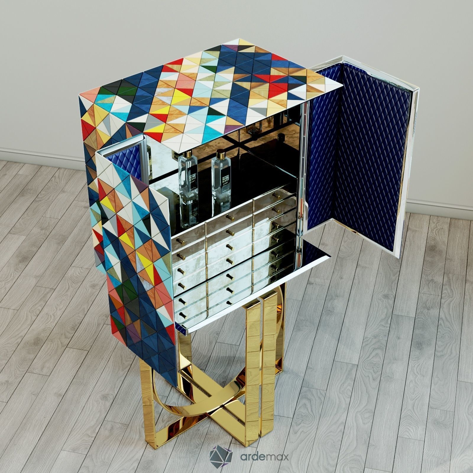 Cabinet Pixel by Boca do Lobo 3D model_2