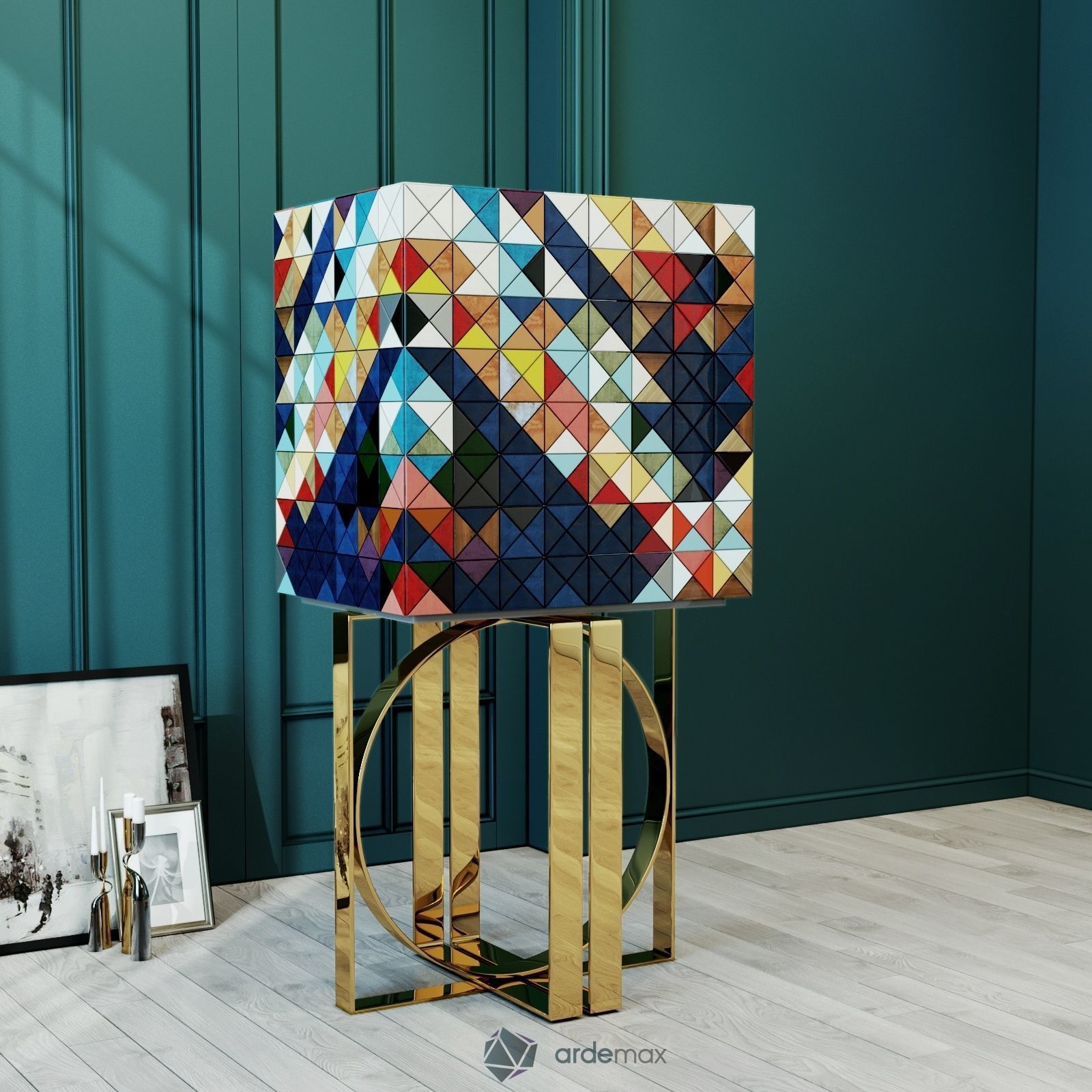 Cabinet Pixel by Boca do Lobo 3D model_1