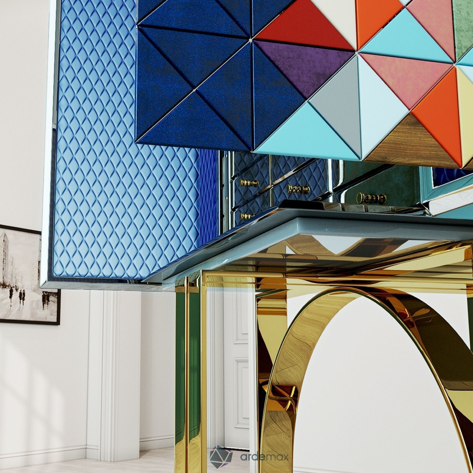 Cabinet Pixel by Boca do Lobo 3D model_4