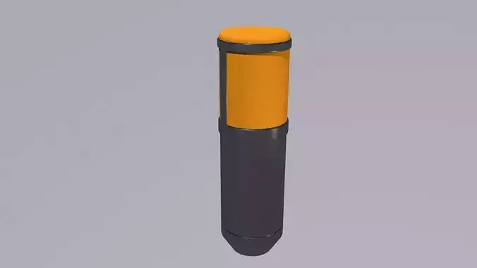 Microphone orange and cylinder