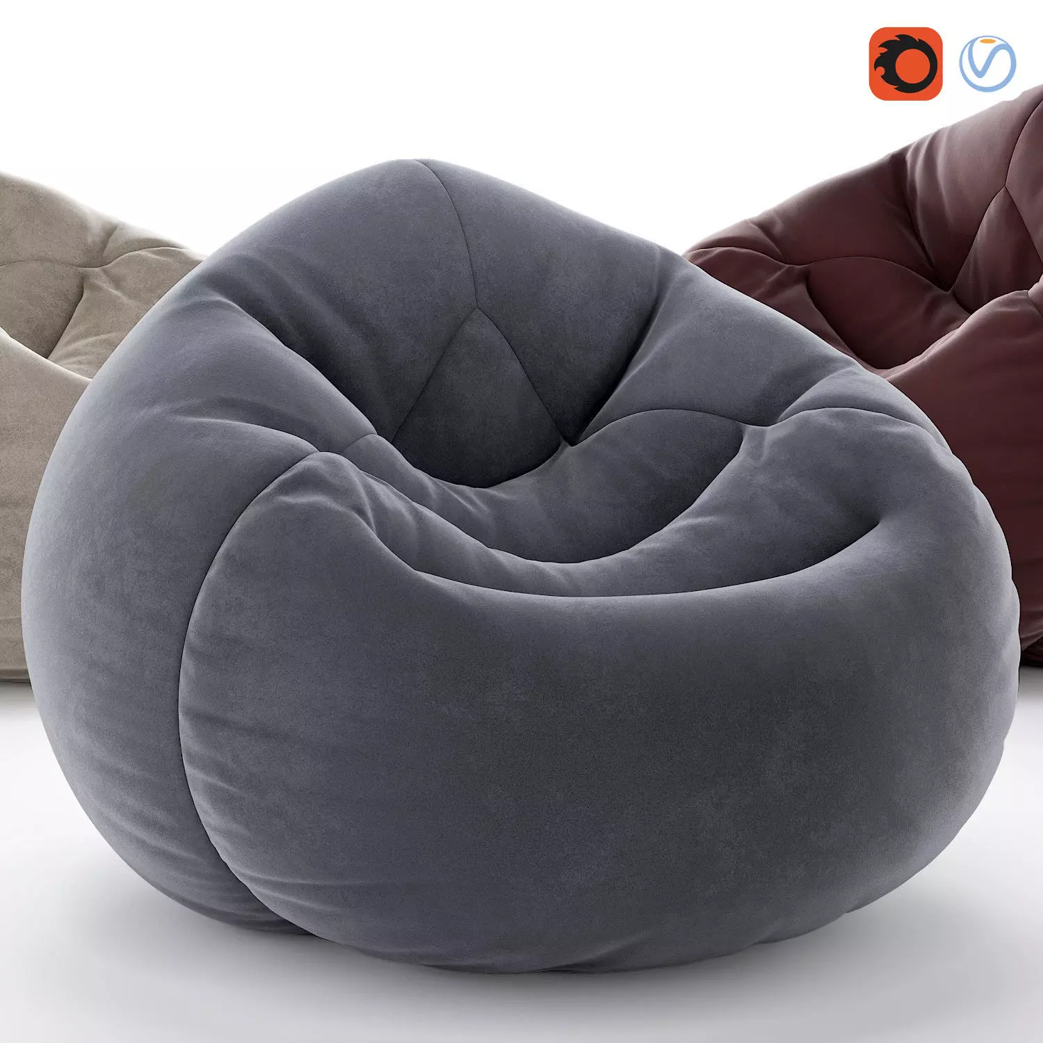 Armchair Ultra Lounge Intex 3D model
