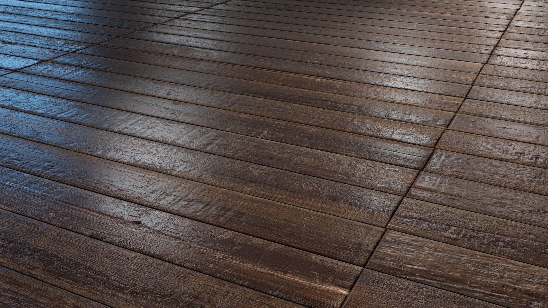 Old stackbond Parquet - PBR textures Low-poly 3D model_6