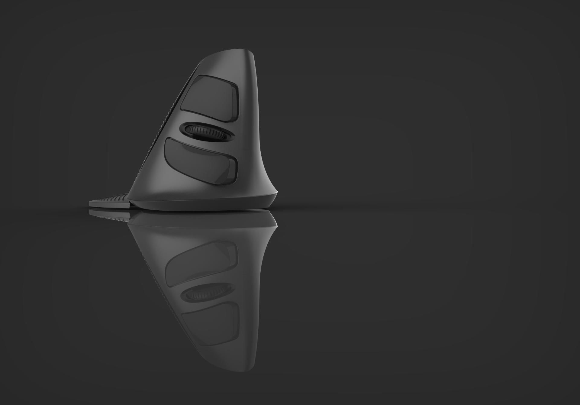Ergonomic mouse 3D model_1