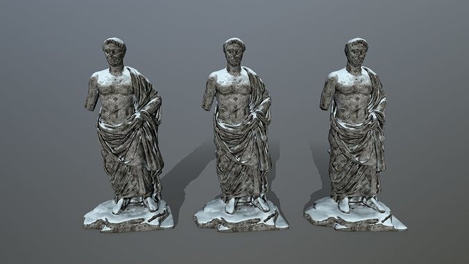statue 1 roman Low-poly 3D model