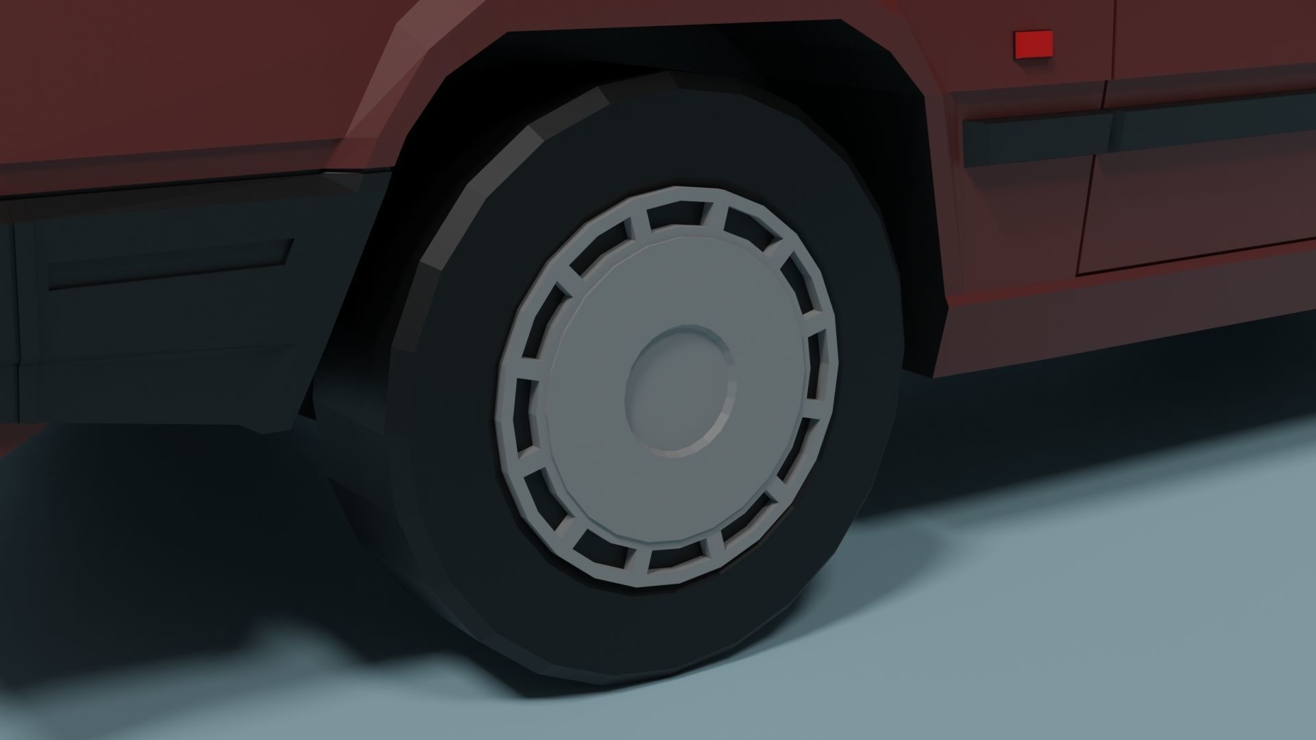 Volvo 740 Wagon  Low-poly 3D model_8