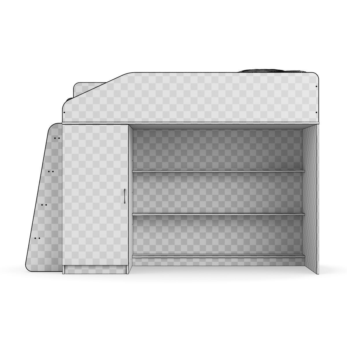Legenda K11 with LP11 childrens modular bed 3D model_7
