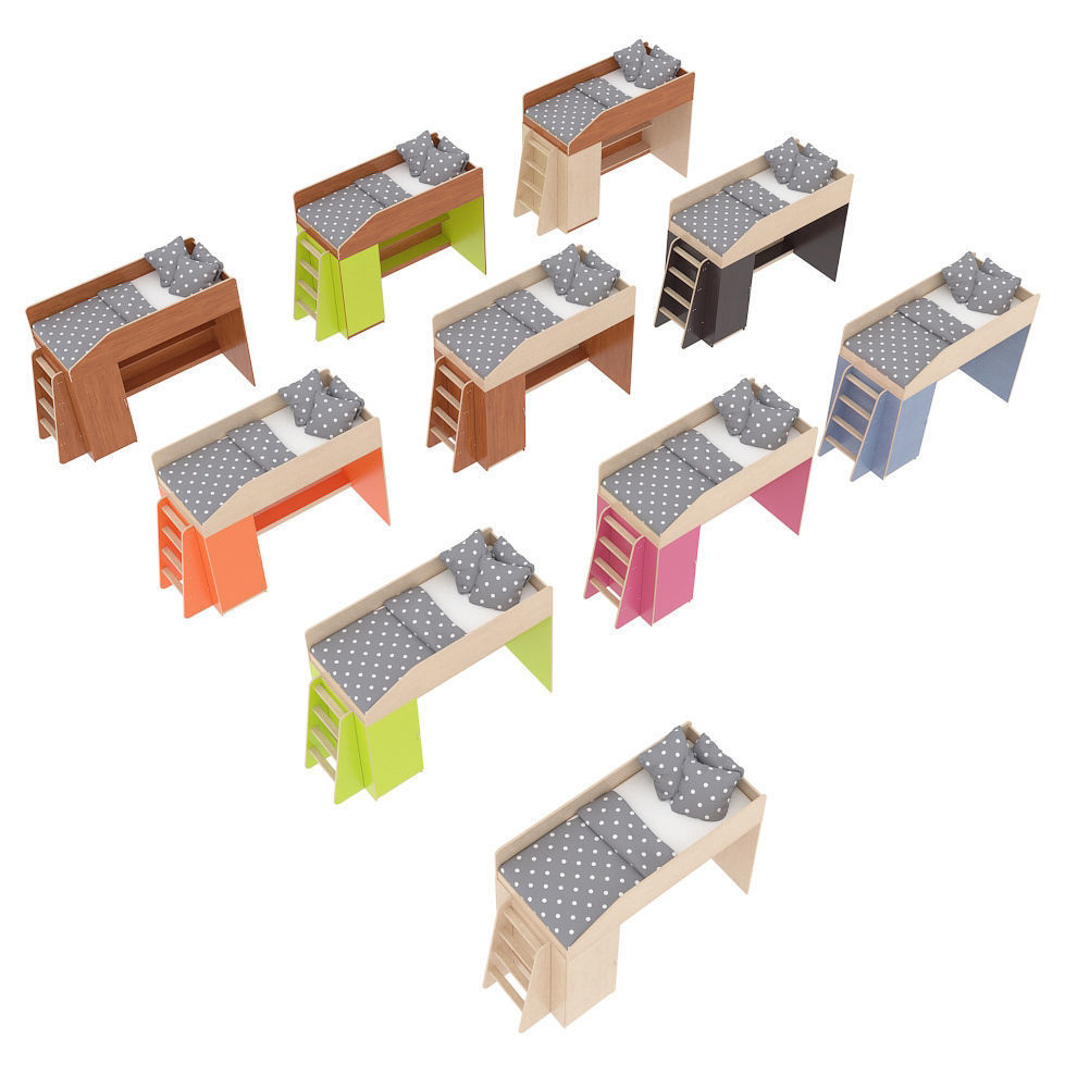 Legenda K11 with LP11 childrens modular bed 3D model_5