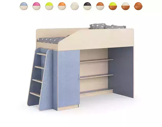 Legenda K11 with LP11 childrens modular bed 3D model Legenda K11 with LP11 childrens modular bed 3D model