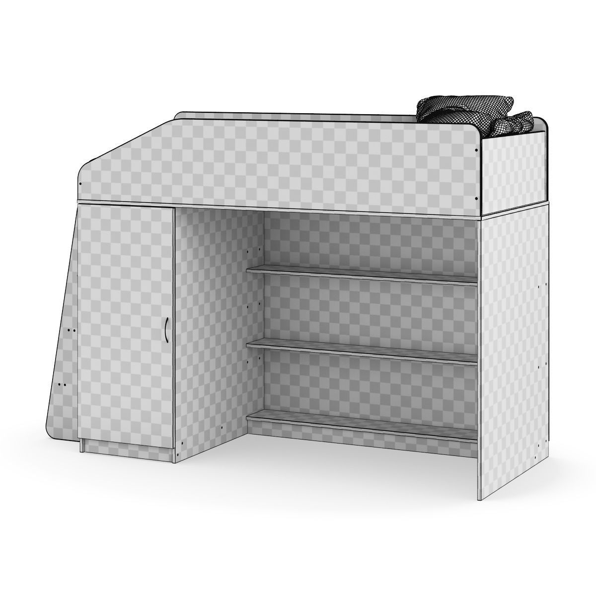 Legenda K11 with LP11 childrens modular bed 3D model_8