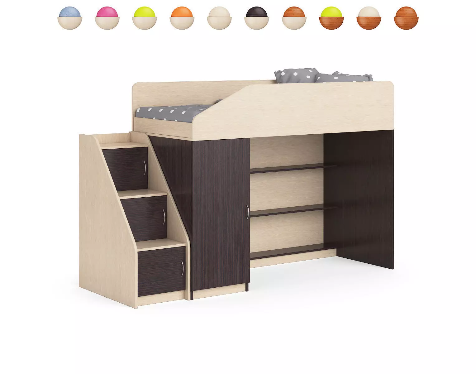 Legenda K11 with LY11 childrens modular bed 3D model_0