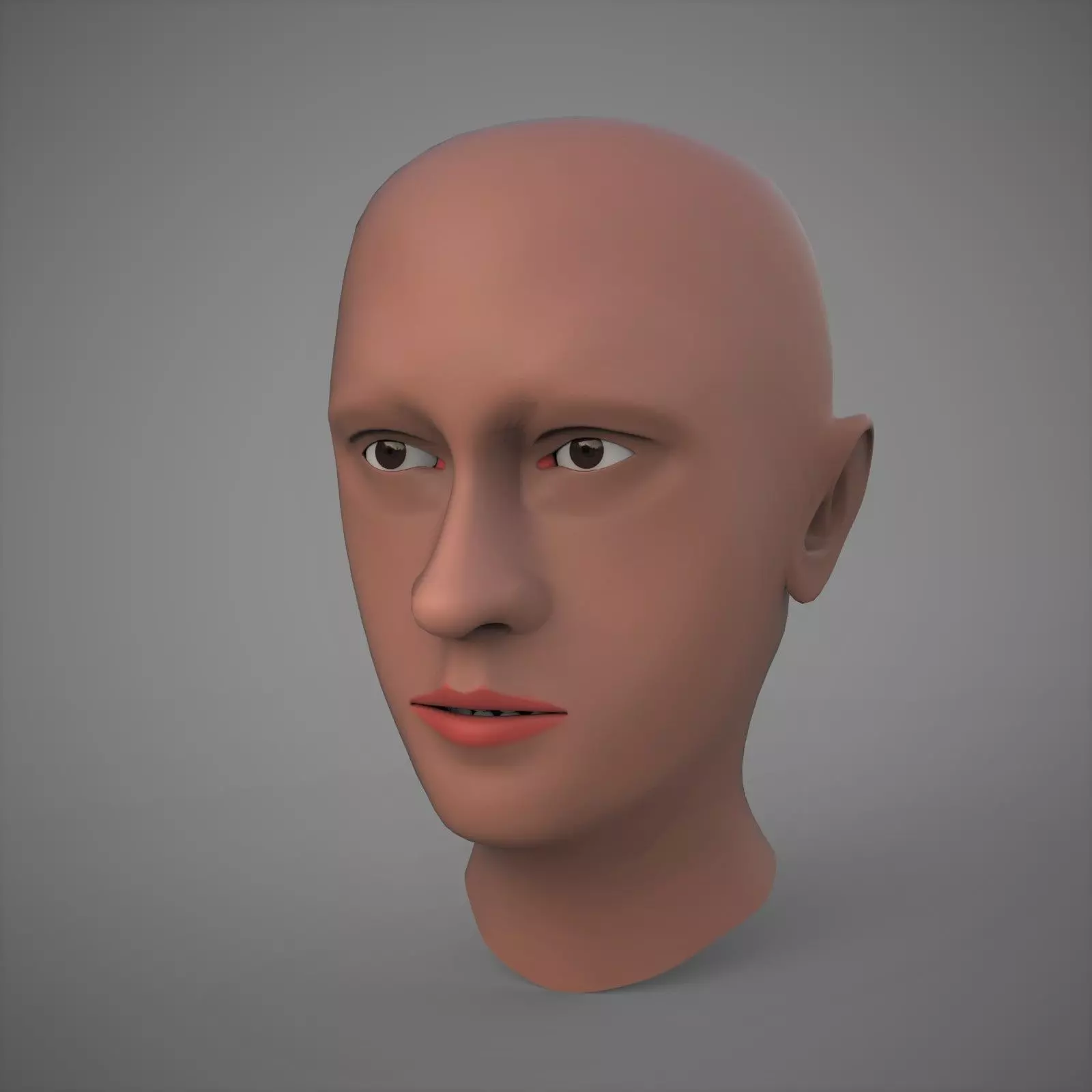 Face Sample Free low-poly 3D model_0