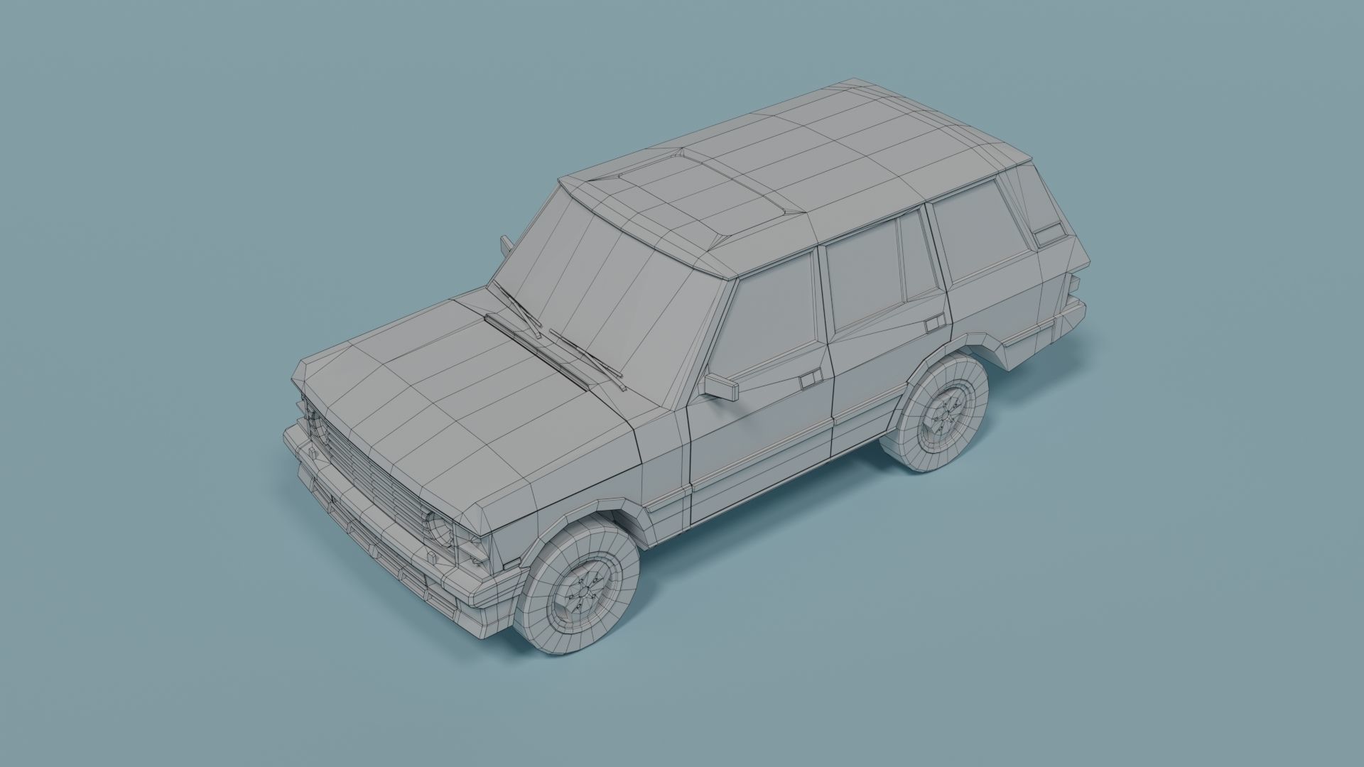Range Rover Classic Low-poly 3D model_6