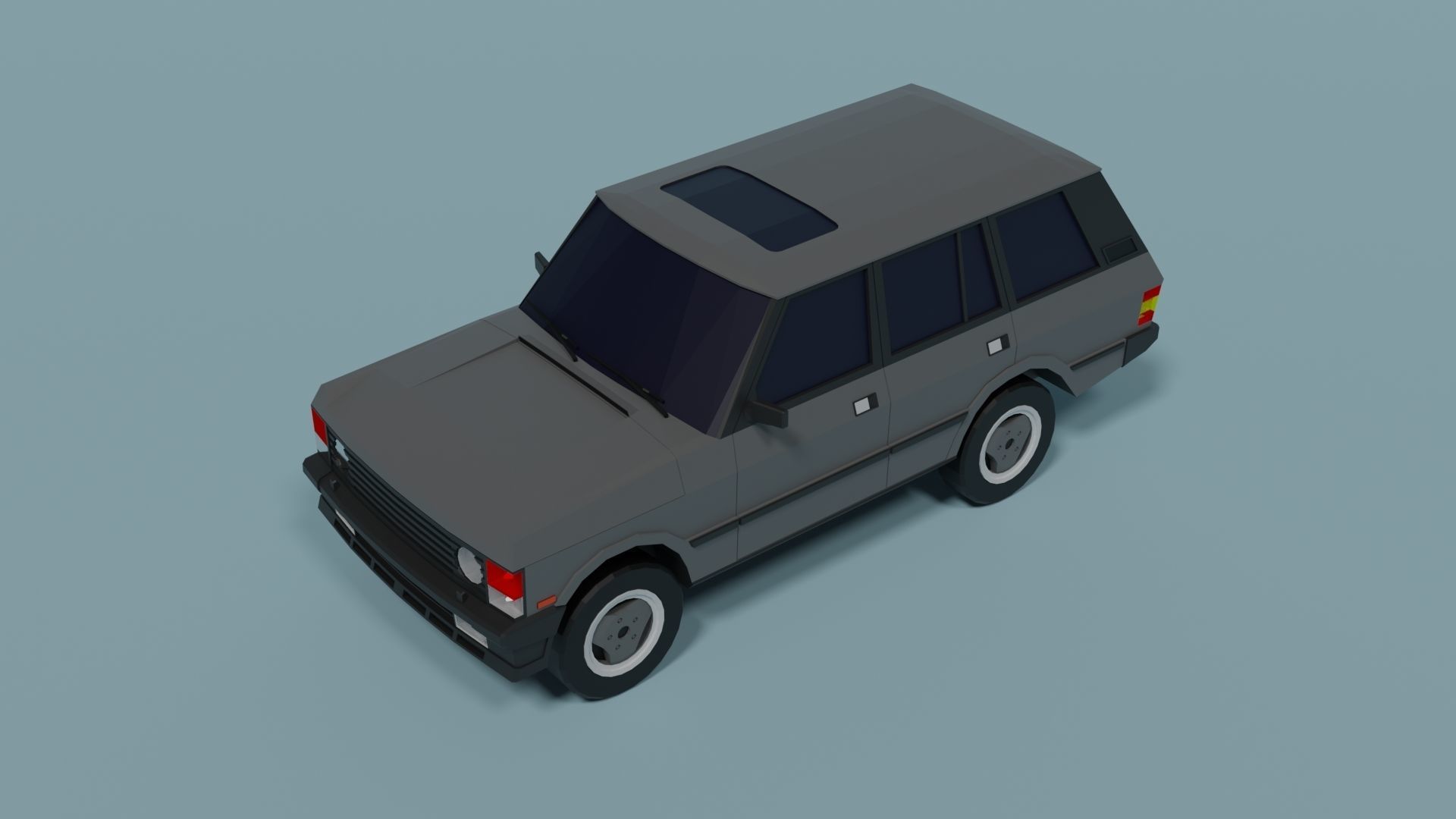 Range Rover Classic Low-poly 3D model_4